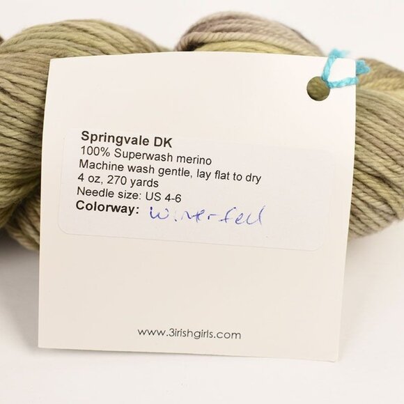Three Irish Girls Springvale DK Yarn SW Merino 270 Yds Hand Dyed Winterfell - Picture 4 of 4